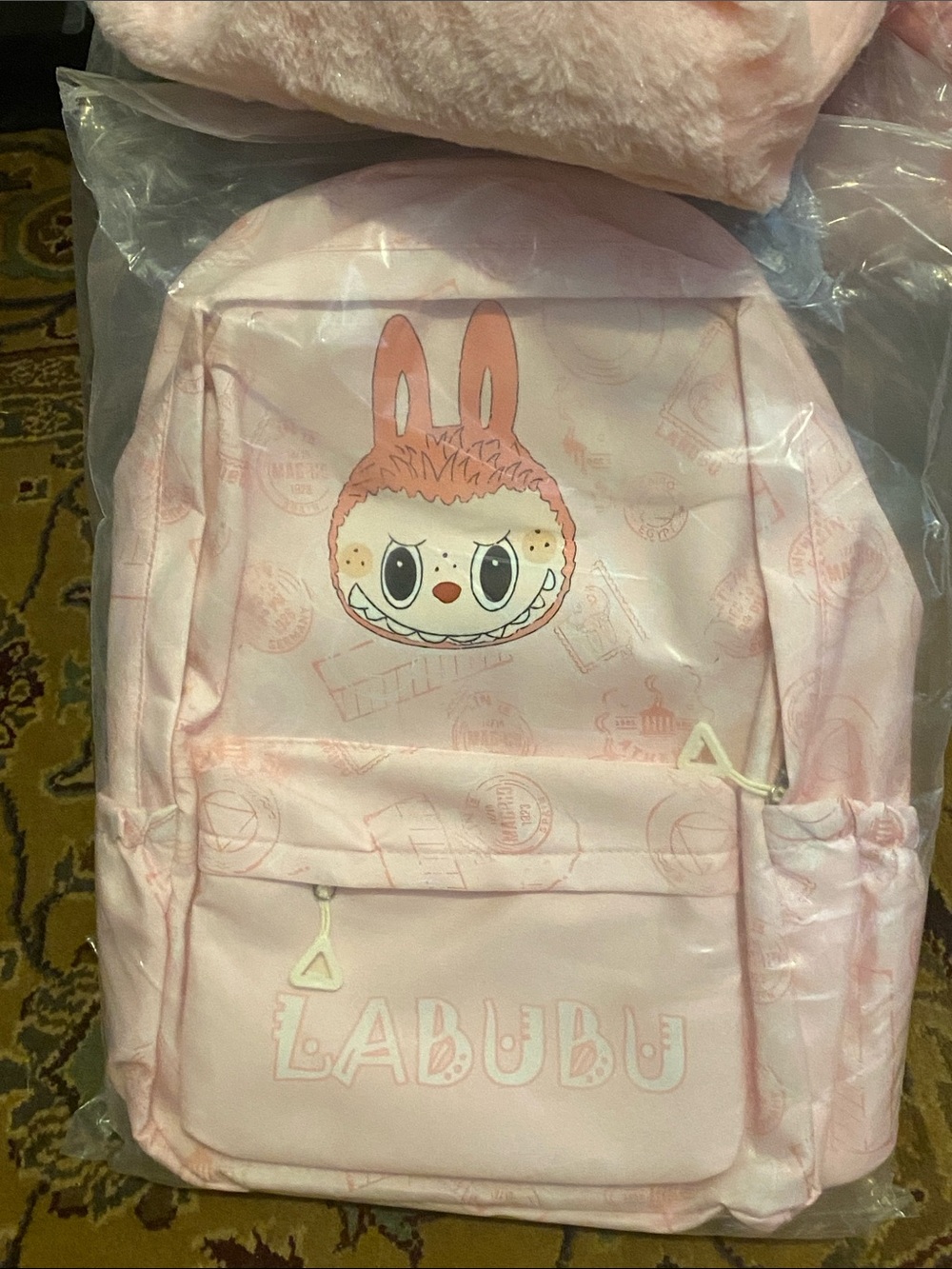 Pink Character Backpack for Women